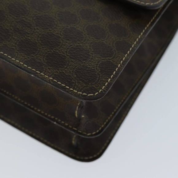 CELINE Macadam Canvas Hand Bag PVC Brown Auth 73012 - Picture 14 of 16